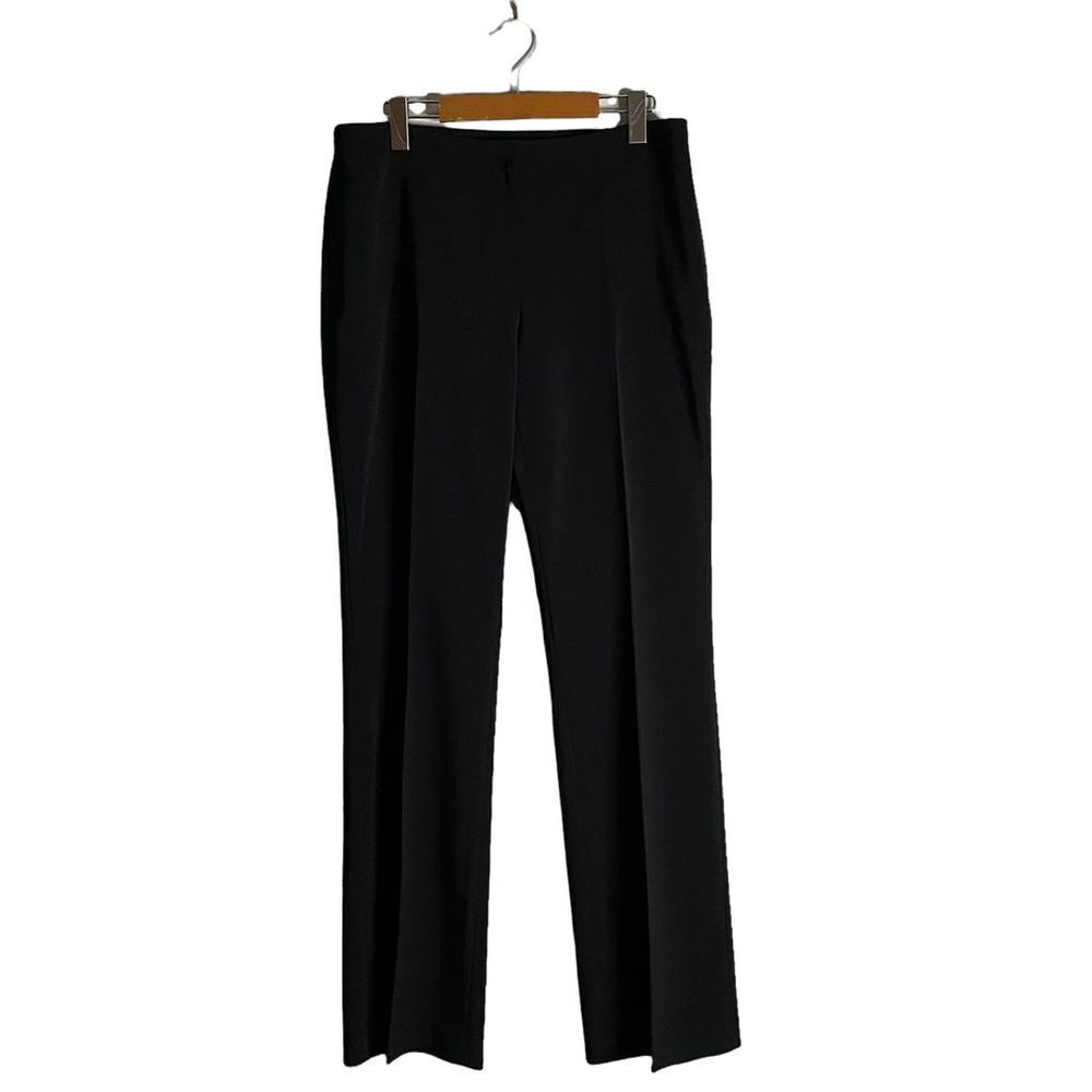 Melanie Lyne Women's Black Straight Leg Formal Dress Pants